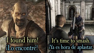 RESIDENT EVIL 4 HD Project  Ganado Voice Lines  Quotes Translated  Cutscenes and Gameplay [upl. by Ilrahc]