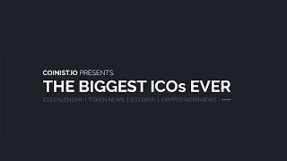 Top 50 Biggest ICOs of All Time [upl. by Elocel]