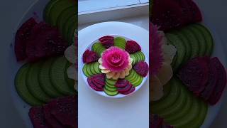 Salad plate decoration ideas super salad plate decoration salad plate decoration skills [upl. by Yrailih385]