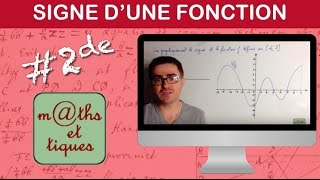 Déterminer graphiquement le signe dune fonction  Seconde [upl. by Lasala116]