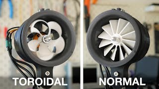 Toroidal propeller vs 3D printed EDF [upl. by Rednave702]