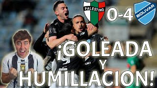 PALESTINO 0  4 BOLIVAR GOLEADA Y HUMILLACION😱 Reacción de Hincha Stronguista Copa Libertadores [upl. by Notsniw86]