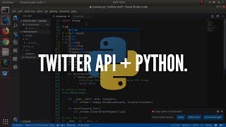 Live Tweets with Python  Twitter Streaming API and Tweepy Library [upl. by Alissa975]