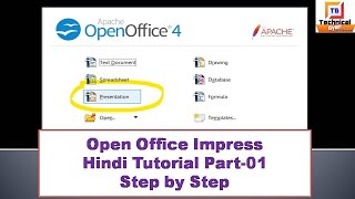 Open Office Impress Part 1 Hindi Tutorial [upl. by Scharf]