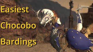 7 Easiest Chocobo Bardings  FFXIV [upl. by Nodnorb]