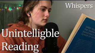 ASMR Intelligible Reading  Mouthed Words [upl. by Amadeus]