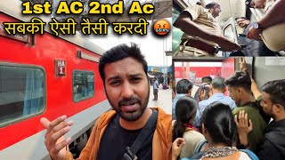 1st AC 2nd AC Sab Barbaad hogya 🤬  Poorva Express Journey in HA1 [upl. by Bohi]