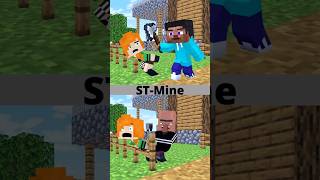 Baby Steve VS Bad Villager A ranch story shorts [upl. by Garzon]