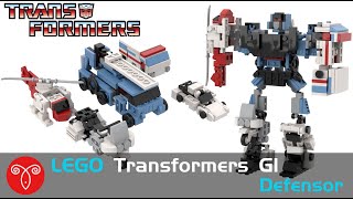 Lego Transformers MOC G1 DefensorProtectobots Autobots Combiners Mecha [upl. by Fran793]