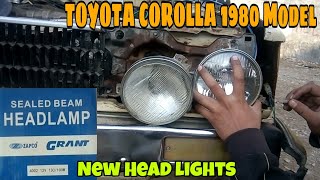 NEW HEADLIGHTS FOR TOYOTA COROLLA KE70 1980 MODEL  NEW HEADLIGHTS FOR CARS  LIGHTS FOR CAR [upl. by Jeroma]