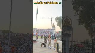 Witness The Power😳😱 Bsf Vs Pak Renger At Wagah Attari Border [upl. by Audwen]