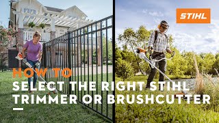 How to Select the Right Trimmer or Brushcutter  STIHL Tips [upl. by Asilat]