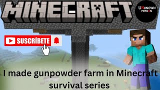 I made gunpowder farm in Minecraft survival series Episode 8 [upl. by Sussna456]