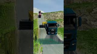 Truck vs breached Road vs Water Pit [upl. by Nealey]