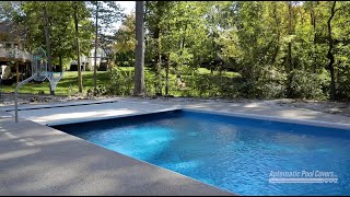 Automatic Pool Covers 365 Installation for Fiberglass Pools  PostPour Phase [upl. by Ahsen]