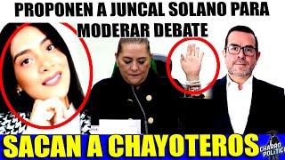 MIERCOLES DURANTE MAÑANERA PROPONEN A JUNCAL MODERADORA DEBATE PRESIDENCIAL ¡CHAYOTEROS FURICOS [upl. by Crandell]