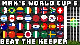 Beat the Keeper MRKs World Cup Marble Race Tournament 5  Marble Race King [upl. by Conan41]