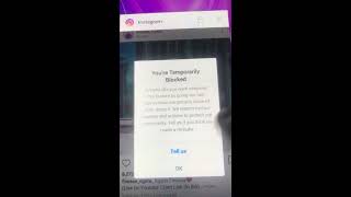 Fix Instagram Temporarily Blocks  How to Remove Action Blocked On Instagram [upl. by Aelyak]