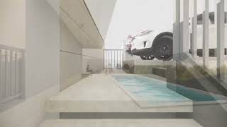 CubiCasa 3D Video Render with a pool [upl. by Inaffets2]