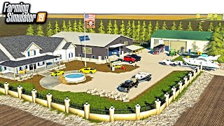 REDNECK 2000000 HOUSE BUILD NEW SHOP amp CARS  FARMING SIMULATOR 2019 [upl. by Anelys]