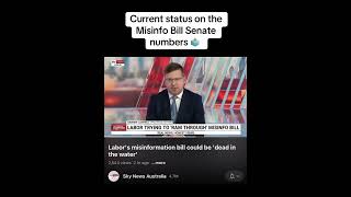 🔴 Current status on the Misinfo Bill Senate numbers 🗳️ Albo  Sky News [upl. by Zelda944]