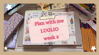 PLAN WITH ME  Luglio week 3 agenda kokonote  Tema cocktail amp drink [upl. by Hulburt788]