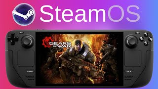 Gears of War Xenia Xbox 360 Emulation  Steam Deck  Steam OS [upl. by Regdor]