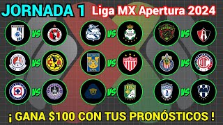 ✅️JORNADA 1 LIGA MX 2024 🇲🇽🇲🇽 [upl. by Eirroc]