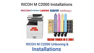 Ricoh M C2000 Unboxing। Ricoh M C2000 installations [upl. by Novihs]