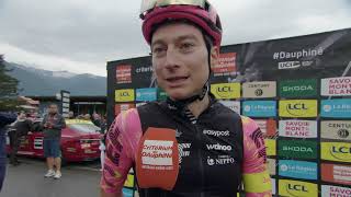 Neilson Powless  Interview at the start  Stage 7  Critérium du Dauphiné 2024 [upl. by Kort]