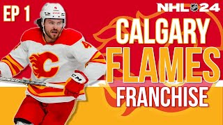 FIRESALE  NHL 24 Calgary Flames Franchise Mode Ep 1 [upl. by Dnomyaw]