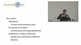 Realistische Theorien der Demokratie  Republikanismus VL 4 Moderne politische Theorie Prof Ladwig [upl. by Eixam]