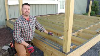 How to Build a 12x16 ft Deck with Trex amp Home Depot Part 1  DIY Decking [upl. by Goulette]