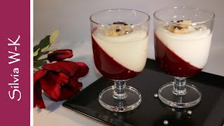 Weihnachtsdessert  raffiniert geschichtet  Himbeeren  Dessert [upl. by Hilliary]