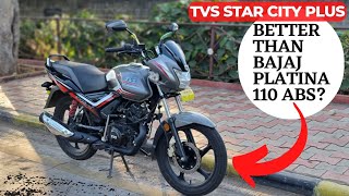 TVS Star City Plus Ride Review  Better Than Bajaj Platina 110 ABS [upl. by Halilak]