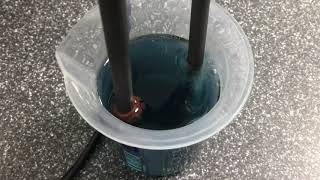 Electrolysis of Copper Sulfate using Inert Electrodes [upl. by Adnal641]