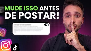 Não Poste no IG e TikTok Antes de Configurar Isso Cuidado 🚀 [upl. by Irma]