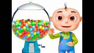 Five Little Babies Playing Ball Machine Single  Learn Colors For Kids  Original Learning Songs [upl. by Moody982]