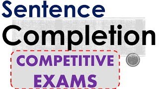 Sentence Completion Tips  50 solved Questions Examples  English for Entrance Exams [upl. by Sanoy]