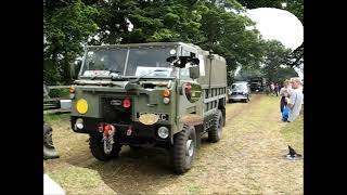 Mixed Vehicle Convoy  Land Rover  REO  Daimler Ferrett  Alvis Sabre  Cheshire Steam Fair 2021 [upl. by Darbie]