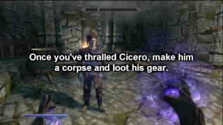 Skyrim Infinite Cicero Armor Dupe  Dead Thrall Exploit [upl. by Nyleve727]