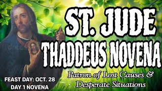 St Jude Novena  Day 1  Patron of Lost Causes and Desperate Situations [upl. by Arta754]