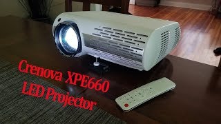 Crenova XPE660 LED Projector Review amp Unboxing Amazon HD LED Projector [upl. by Idnal]