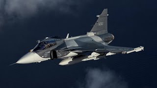 Saab  Gripen E NG amp Gripen C MultiRole Fighters Dual Flight 2160p [upl. by Attolrac302]