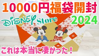 これはスゴすぎる！ディズニーストア2024福袋！10000円のラッキーバッグ開封♩ [upl. by Nomrej]