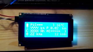 Ebike Computer Arduino with LCD 4x20 I2C 0x20 [upl. by Releehw]