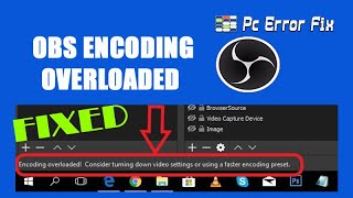 100 Fixed OBS Encoding Overloaded  Working Tutorial  PC Error Fix [upl. by Rhiana]