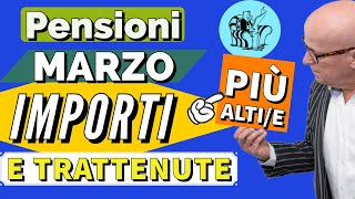 PENSIONI 👉 MARZO NUOVI IMPORTI NETTI 2024 amp TRATTENUTE PiU ALTE❗️ [upl. by Majka]