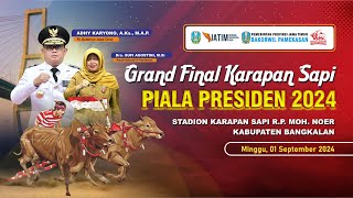 Grand Final Karapan Sapi Piala Presiden 2024  01 September 2024 [upl. by Eeruhs]