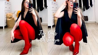 10 Trendy Outfit Ideas with Red GATTA Tights ft Shes Amoré [upl. by Guod562]